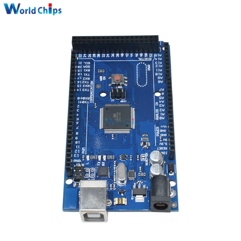 Плата MEGA2560 MEGA 2560 R3 ATMEGA16U2 ATMEGA2560 для замены на 5 в ATMega8U2 с USB кабелем|Интегральные