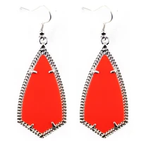 two tone new brand jewelry kite statement earrings for women shield dangle drop earrings fashion jewelry wholesale