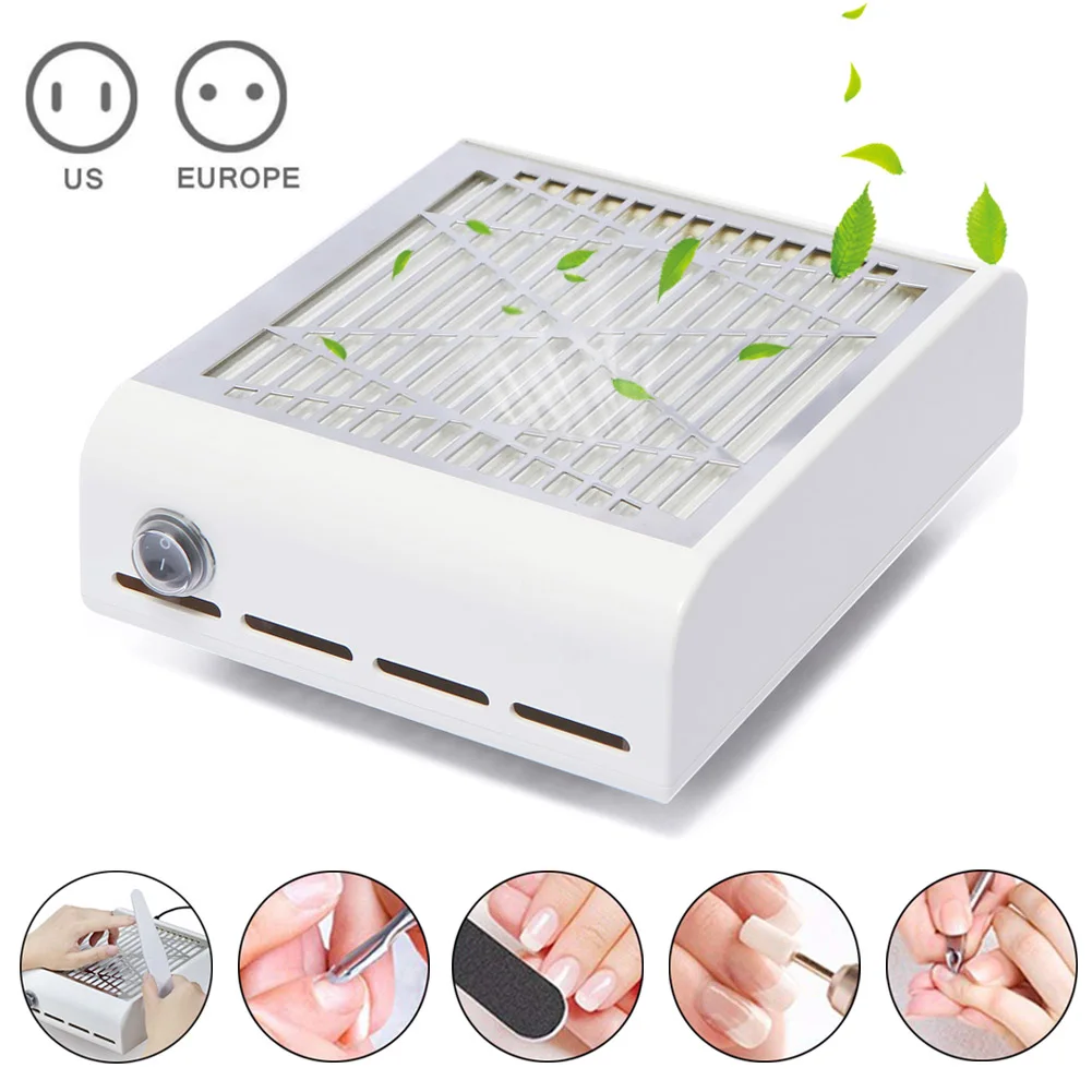 Strong Power 40W Nail Fan Art Salon Suction Dust Collector Vacuum Cleaner MH88 |