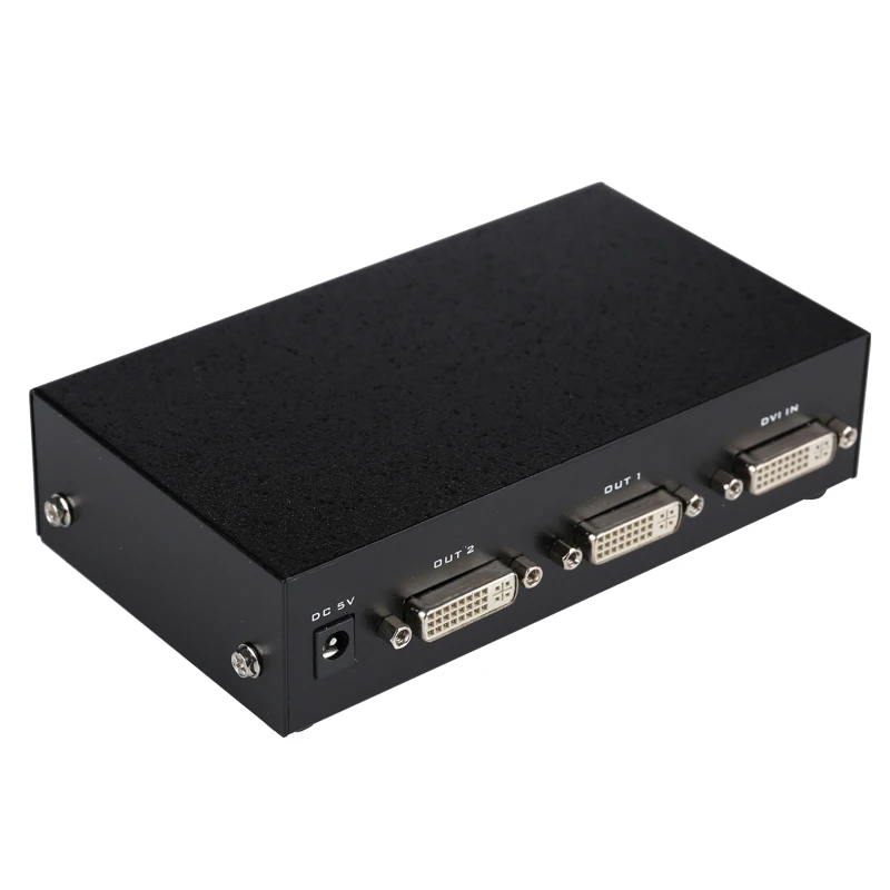 MT-VIKI 2 Port DVI Splitter Distributor Video Sharing 1 input to 2 output multiple LCD monitor Synch Display MT-DV2H