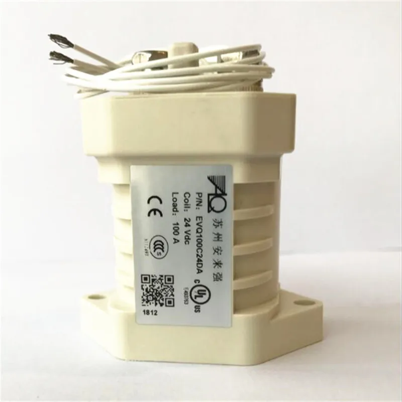 

Горячая новинка высокомощный и высоковольтный преобразователь постоянного тока 24 В реле EVQ100C24DA стандартное реле 24 В постоянного тока 24 В постоянного тока 100 А