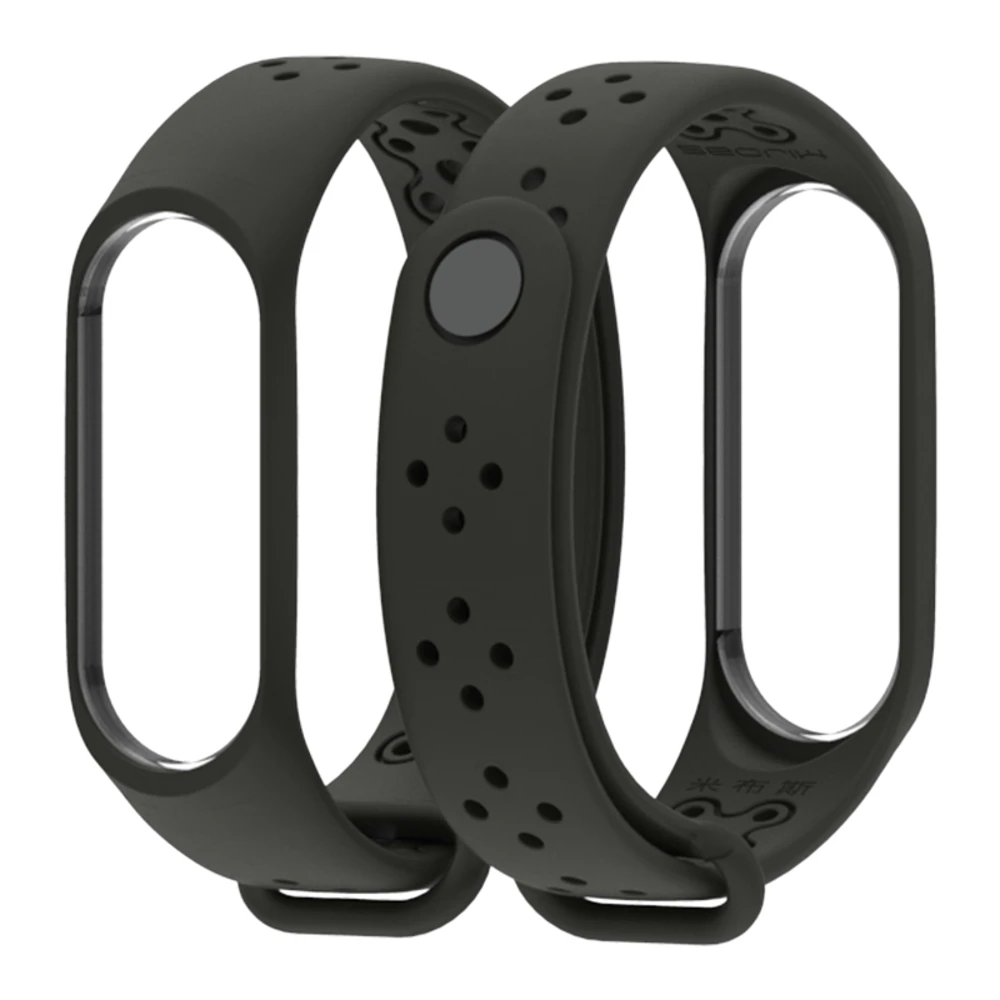 Black LEMFO Смарт аксессуары mi Band 4 ремешок спортивный водонепроницаемый анти-потеря замена силиконовый браслет для Xiao mi Band 3 Band 4 - Цвет: Black