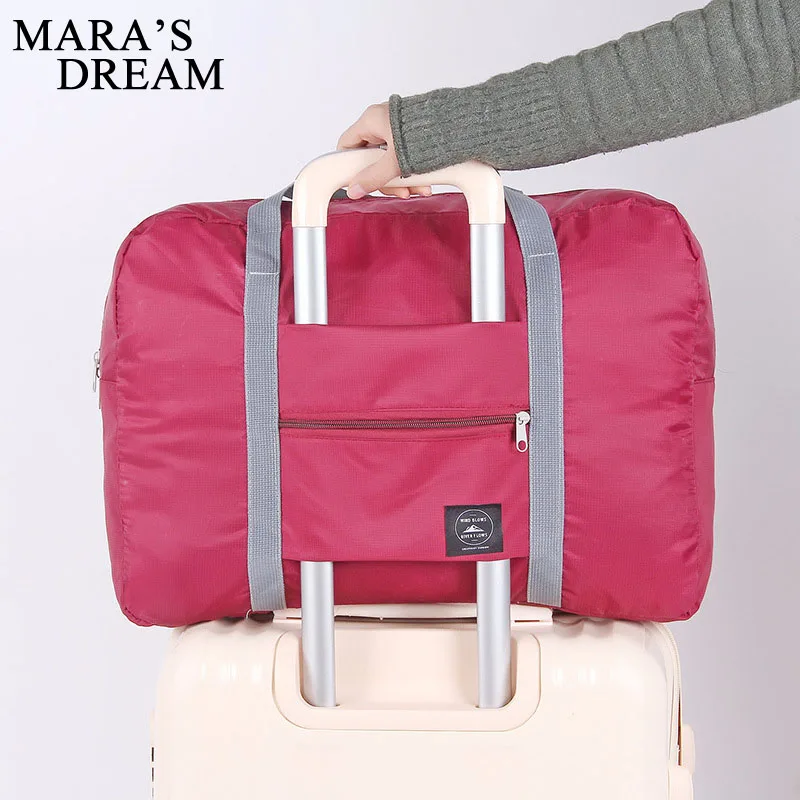 

Mara's Dream Women Travel bag can fold Nylon large capacity Women bag casual Multifunction Women travel storage bag