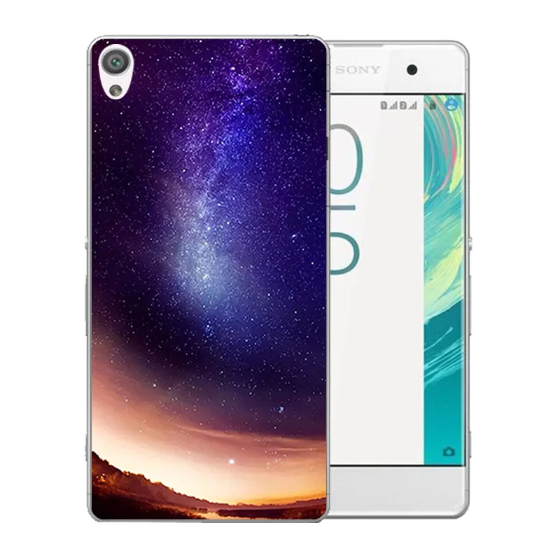 Мягкий силиконовый 5 0 дюйма для Sony Xperia XA F3111 чехол телефона с розовым узором