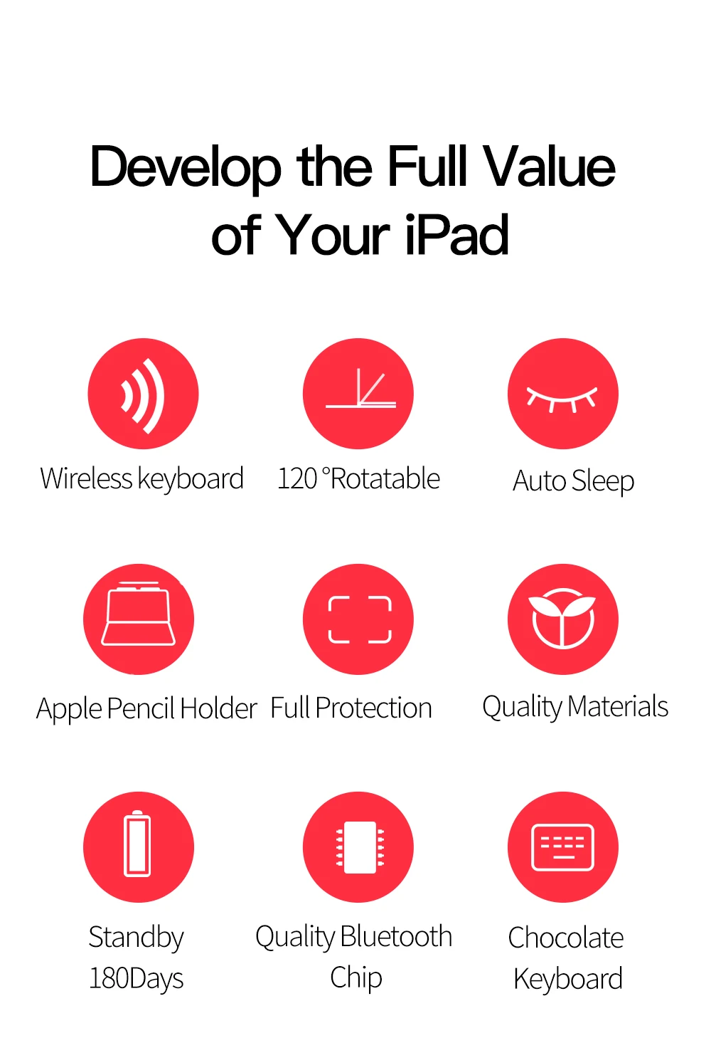 DUX DUCIS Bluetooth беспроводной клавиатура чехол для Apple iPad Pro 12,9 Смарт флип чехол для iPad Pro 12,9 чехол