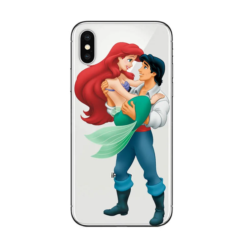 Чехол для телефона Little Mermaid Ariel из ТПУ iPhone X XR 6 7 8 XS MAX 5 5S SE S PLUS Модный милый чехол с