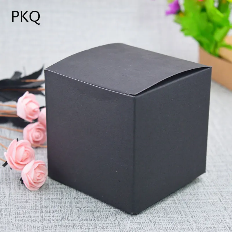 8*8*8 см коробка конфет из крафт бумаги квадратной формы подарочная для свадьбы