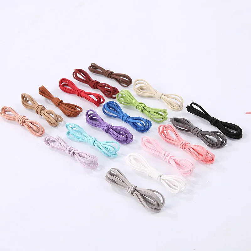 3 мм * 50 лет/набор искусственный замшевый кожаный шнур ленты для поделок Цветочная