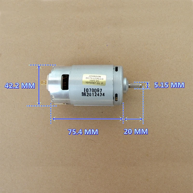 Высокое качество большой крутящий момент компенсация углеродной щетки 24 В