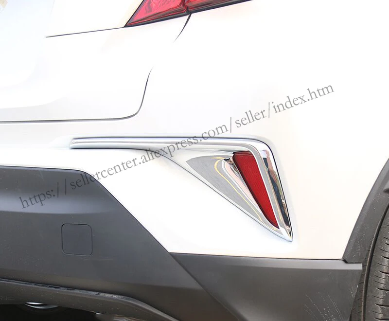 2 шт. для Toyota C-HR CHR 2017-2018 задние противотуманные фары хромированные детали из АБС