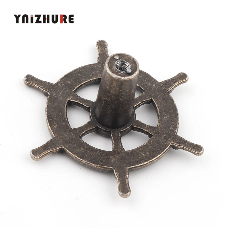 54 мм 1 шт. Античная креативная дверная ручка с одним отверстием капитан рулевое колесо ручки кухонный шкаф дверная ручка