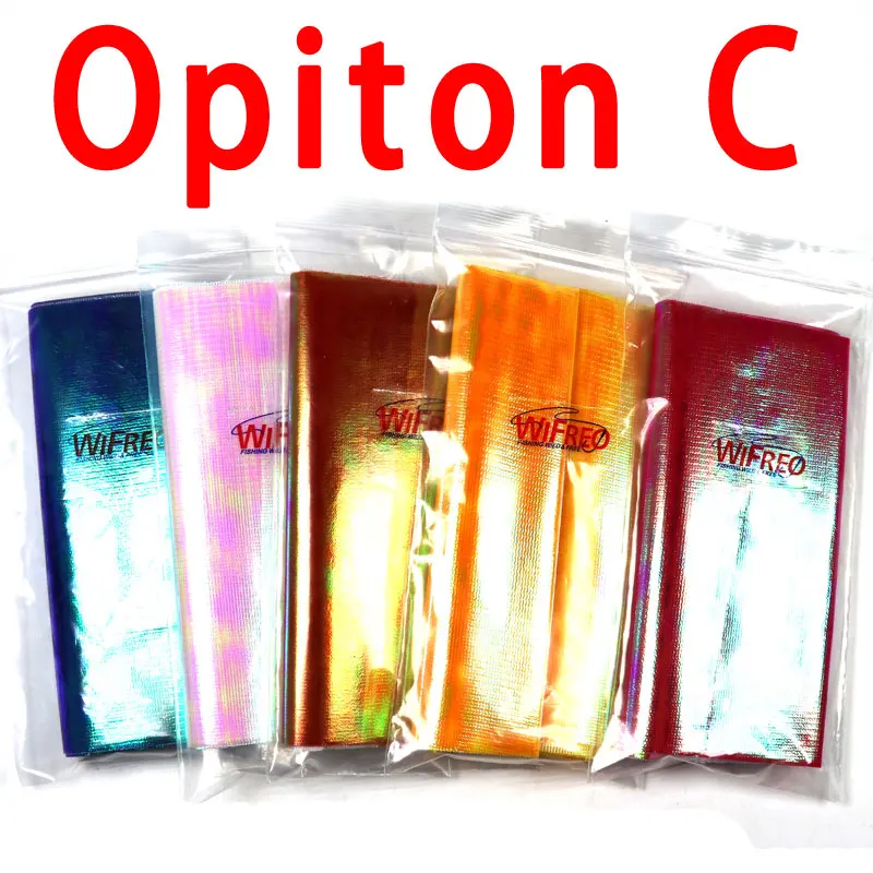 5 bags mix color C Wifreo 5 пакетов X 15 см X 110 см усиленная металлическая голографическая вспышка пленка прочная Сабики рыбья кожа пленка Assit крюк крыло материал - Цвет: 5 bags mix color C