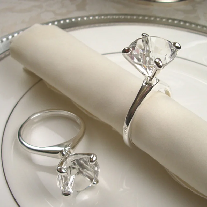 50 шт./лот Мода со стразами свадебные туфли с застежкой на салфетница Свадебные