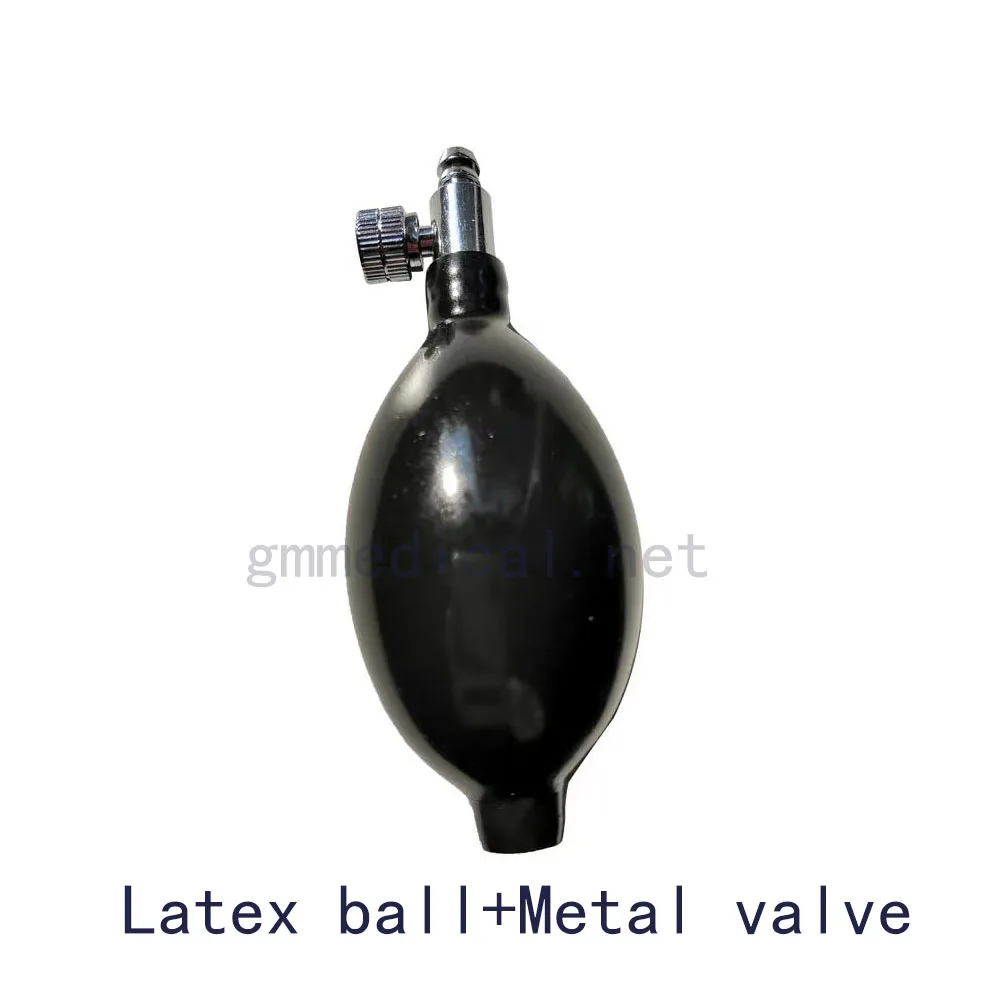 latex ball black Ручной Сфигмоманометр латекс/ПВХ мяч надувная лампа с металлическим клапаном использовать для кровяного давления манжеты - Цвет: latex ball black