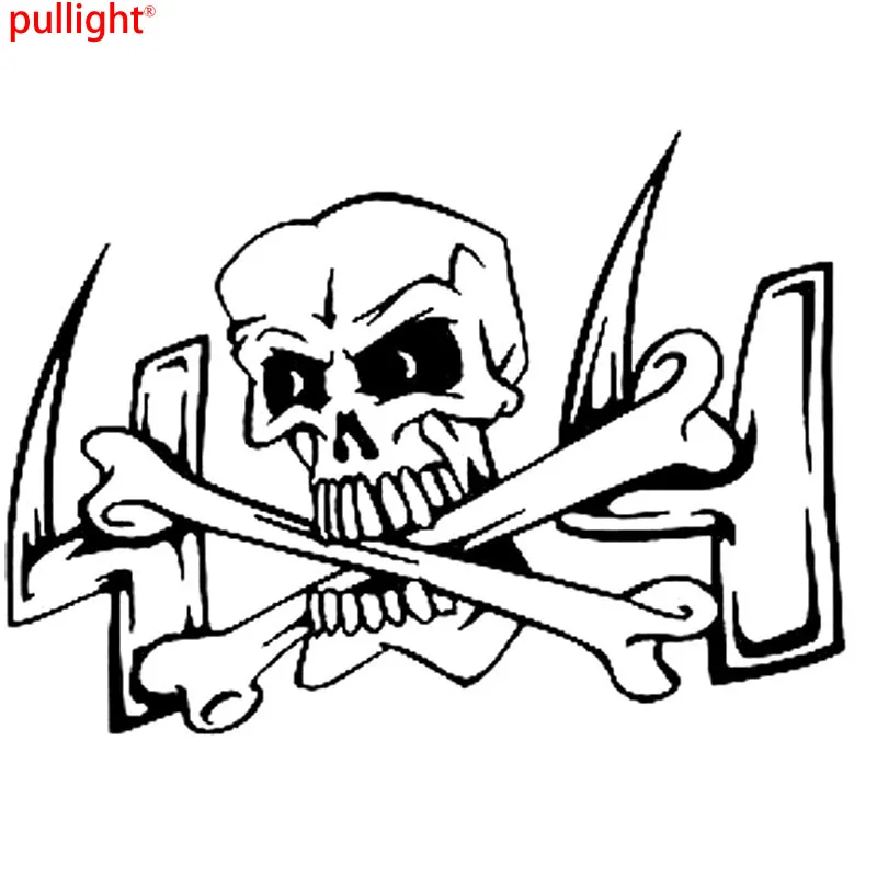 4X4 череп виниловые наклейки мотоцикл автомобиль стикер автостайлинг|car sticker|skull