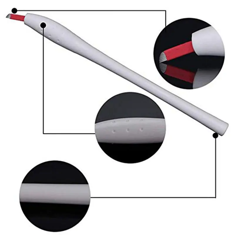 Microblading Pen - Yuelong 5PCS Sterilized Disposable Eyebrow with 12F Needles Manual Tattoo Micro | Красота и здоровье