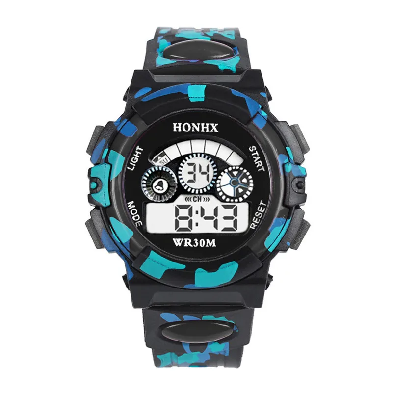 Sport Boys Girls Watches Students Electronic Rubber Belt Wrist Watch LED Digital Children kids Clock Child Gifts /DD | Наручные часы