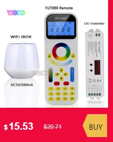 2,4 ГГц пульт дистанционного управления FUT090+ WiFi iBox1+ Mi. Светильник LS1, 4 в 1 Умный светодиодный контроллер для одного цвета, CCT, RGB RGBW полосы, DC12V 24 В 15A
