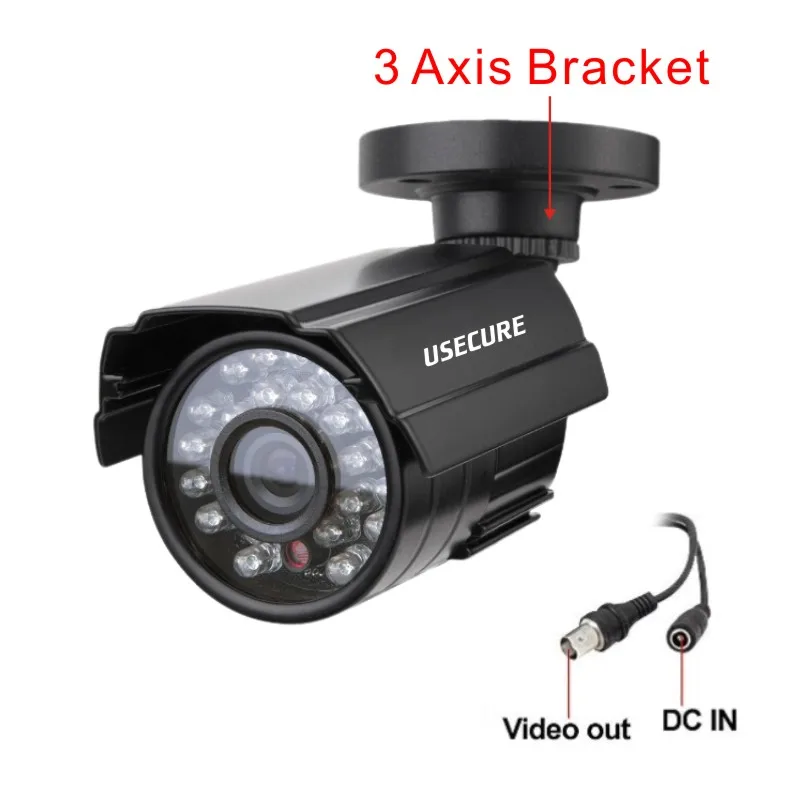 Usecure 4 канала 720 P видеорегистратор с 700TVL ик всепогодный видео камеры