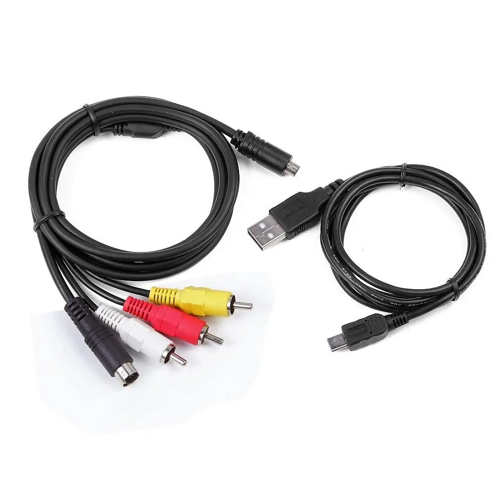 AV A/V Аудио Видео TV + USB кабель для SONY Handycam DCR-SX41/E | Электроника