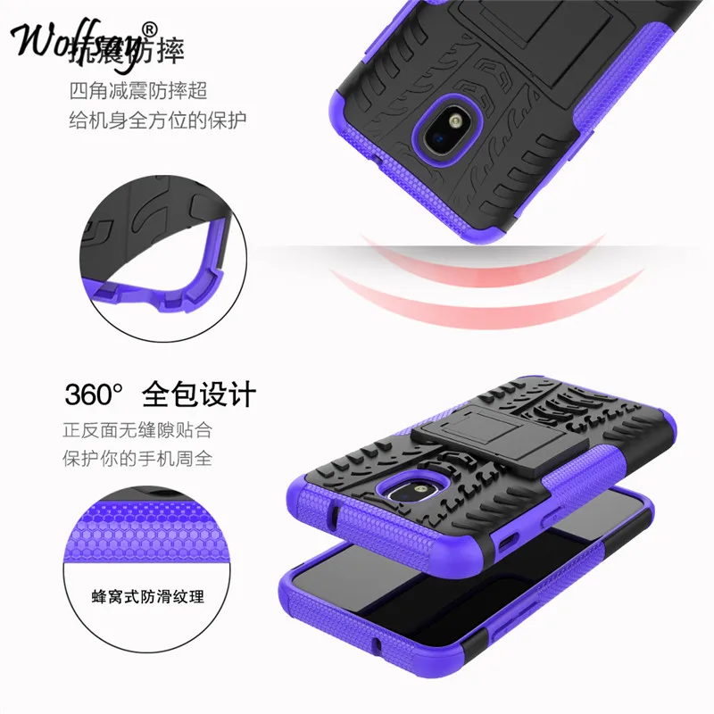 Чехол для Samsung Galaxy J3 2018 CaseTough Impact бронированный чехол телефона резиновые чехлы