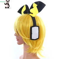 Wig Косплэй любовь ботинки для Маскарадного костюма с названием песни «MAGIQUE); костюм Мирай 10th Anniversaire концерте вокальный Kagamine Rin Косплэй костюм для девочек индивидуальный заказ - Цвет: Wig