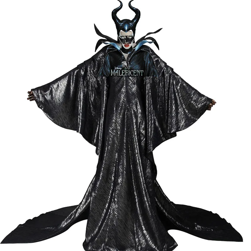 Последний продукт Maleficent Косплей Костюм для взрослых ведьмы Спящая Эксклюзивная
