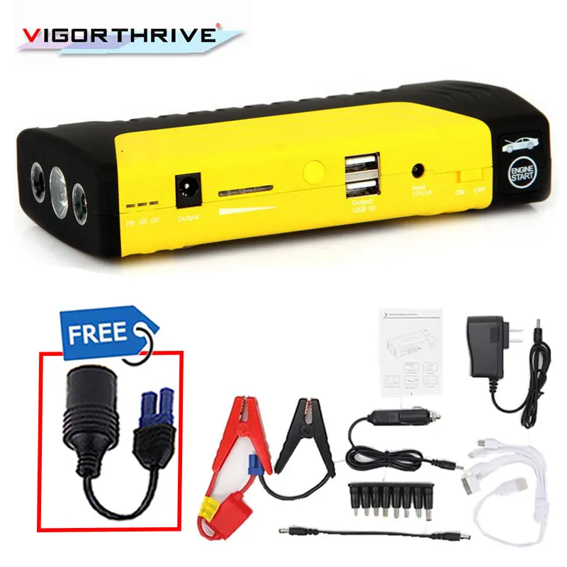 

Car Charger Mini Emergency 12V Car Jump Starter Power Bank Portable Starting Device Petrol Diesel For Car Battery Booster 600A