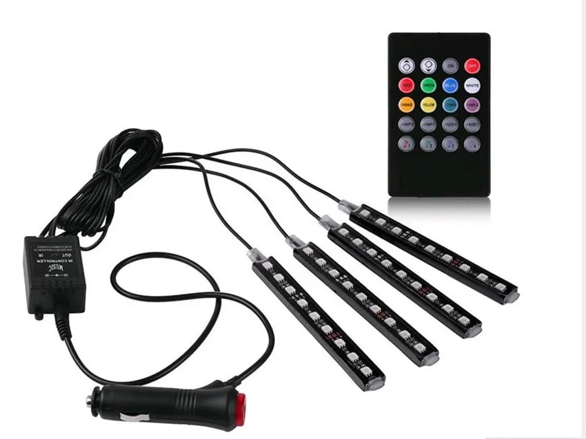 

4pcs Car LED Lights Decorative Atmosphere Lamps for SUZUKI vitara swift sx4 jimny grand vitara 2016 samurai sx4 Car Styling