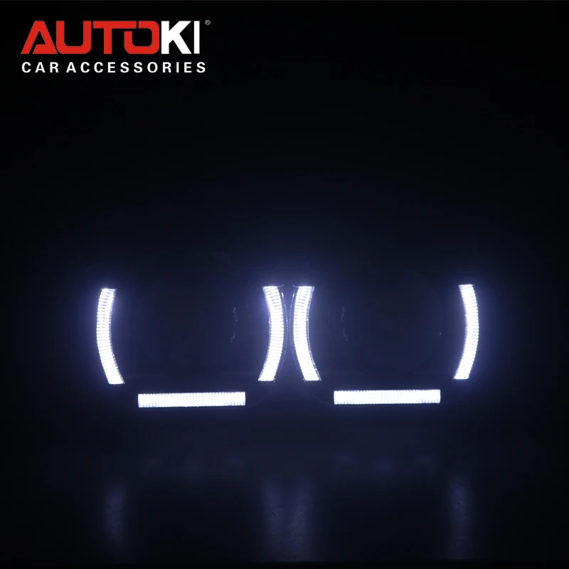 AUTOKI 2018 новые светодиодные ангельские глазки со светодиодными дьявольскими