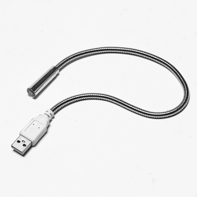Мини USB светодиодный светильник гибкий для ПК ноутбук Яркий белый черный