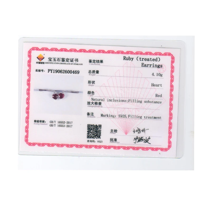 Женские серьги с застежкой TBJ розового цвета из стерлингового серебра 925 пробы