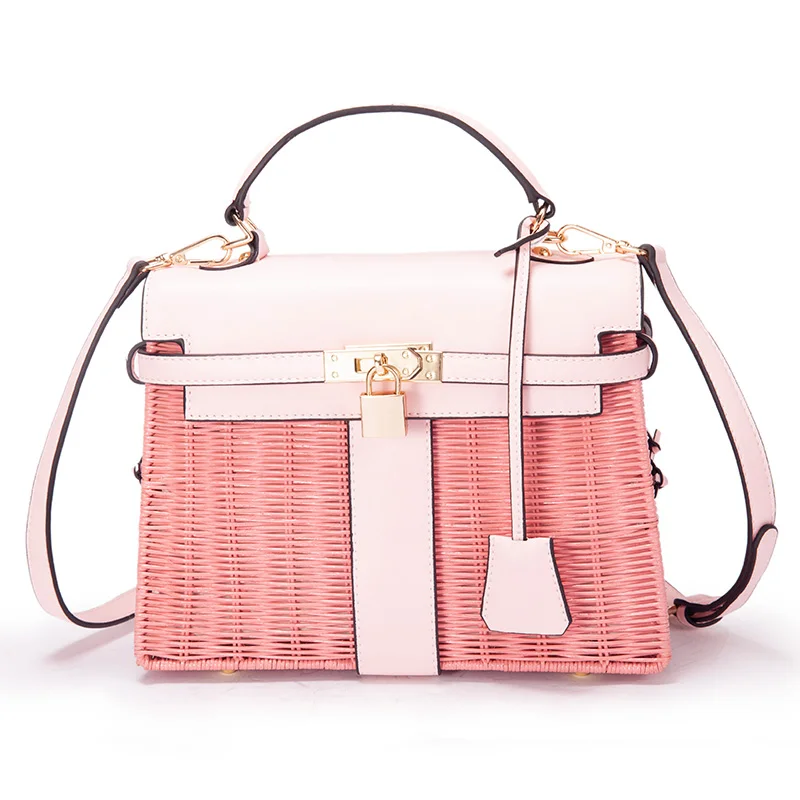 Новинка 2019 года INS плетенная сумка из ротанга модная трендовая Индивидуальная