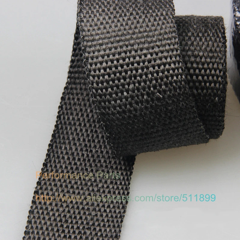 Трубка для выхлопной трубы из стекловолокна тепловая обертка 2 дюйма x 50 дюймов