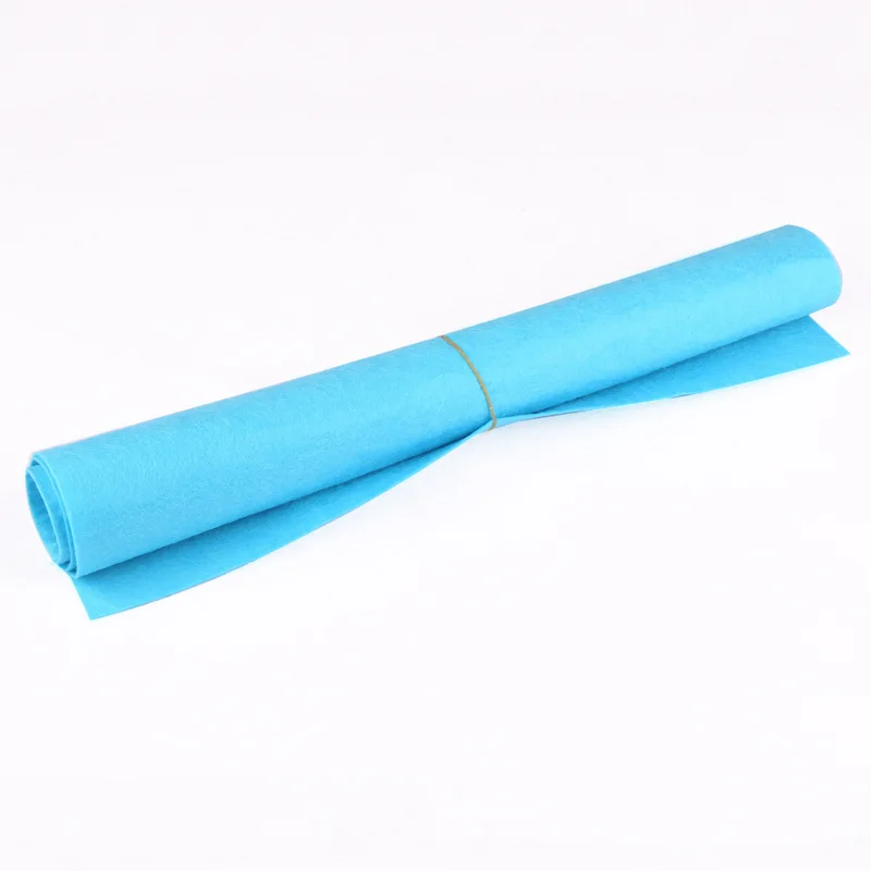 Turquoise 50x40 см большой 1 шт. Нетканая фетровая Полиэстеровая ткань, войлочная ткань, принадлежности для детского сада для шитья кукол, аксессуары для рукоделия - Цвет: Turquoise