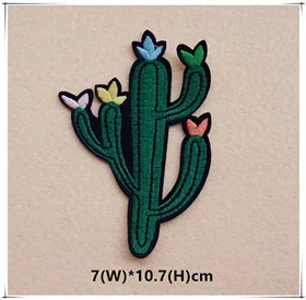 1pcs Mix Cactus Patch for Clothing Iron on Embroidered Sew Applique Cute Patch Fabric Badge Garment DIY Apparel Accessories 121