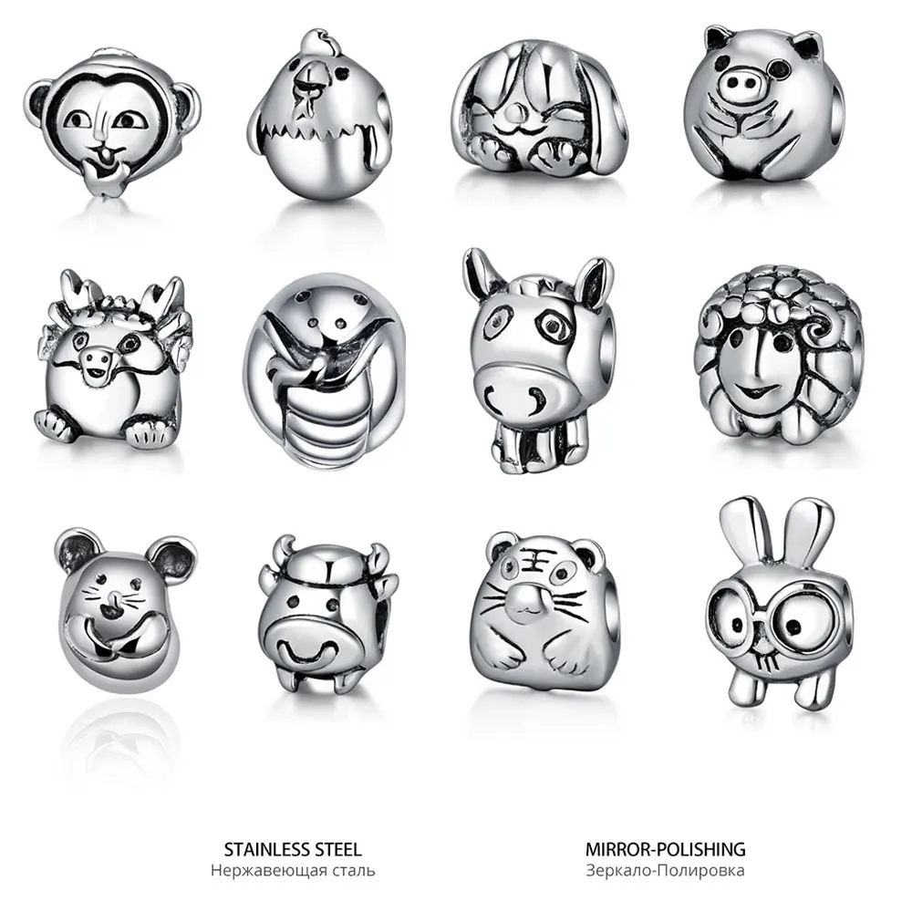 QGGLE Китайский Зодиак Животные Крыса Бык Тигр кролик дракон змея лошадь Рам