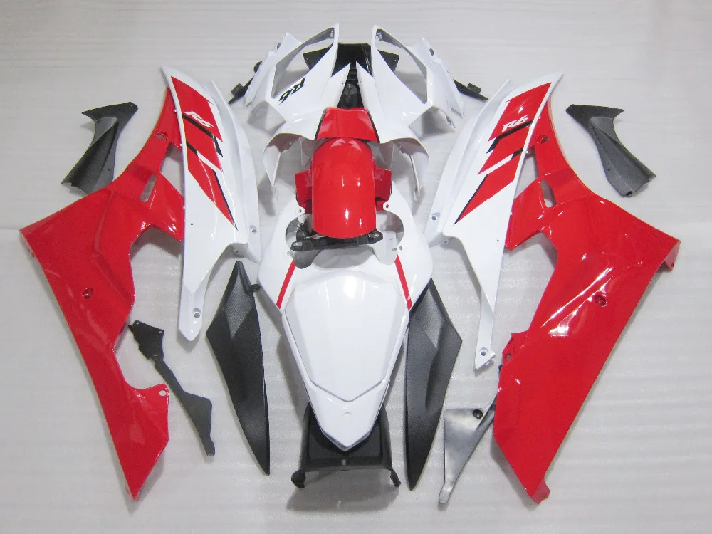 Комплект обтекателей для литья под давлением Yamaha YZF R6 06 07 Белый Красный Черный