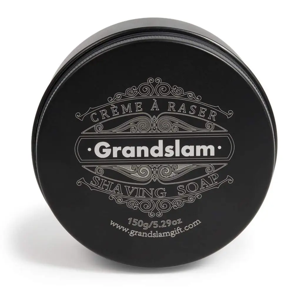 Grandslam мужской натуральный мягкий крем для бритья, мыло ручной работы для мужчин, 150 г/5,29 унций, парикмахерский салон, крем для бритья бороды, гладкая чистка лица