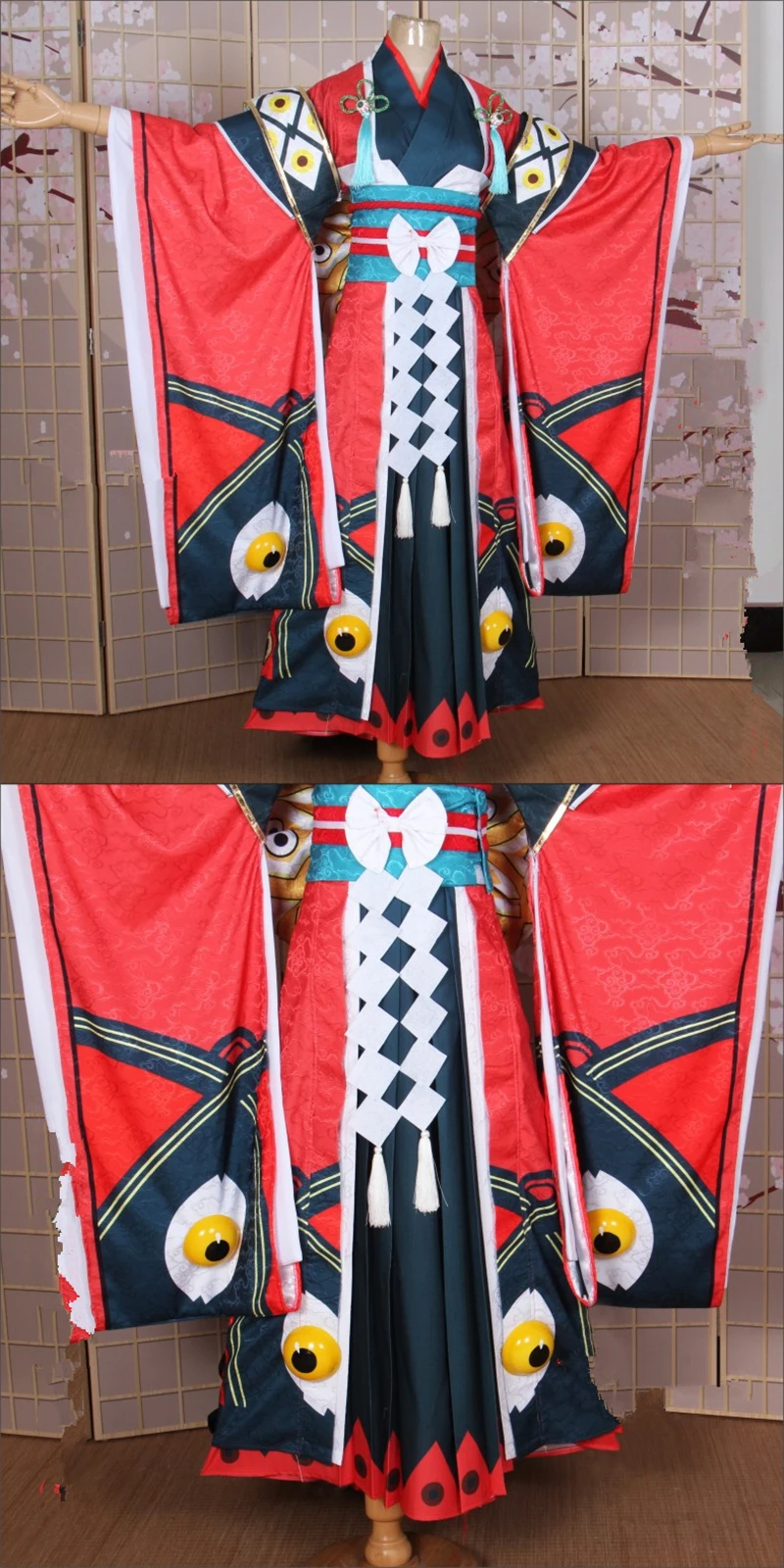 Onmyoji Косплей SR Bai Mugui Начальная кожа Пробуждение карнавальный костюм Новогодняя одежда костюм японское кимоно носки+ головной убор