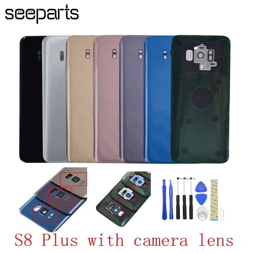 Крышка батарейного отсека для Samsung S8 Plus G955 G955F 6 2 дюйма запасные части|housing cover|battery