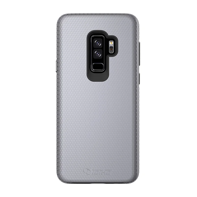 Gray and Black TOIKO X защитные чехлы для samsung Galaxy S9 Plus двухслойные ПК ТПУ крышки бампера гибридные бронированные аксессуары для телефонов защитный чехол - Цвет: Gray and Black