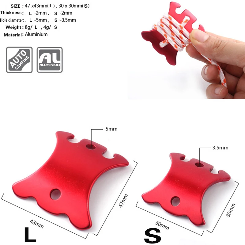 Paracord Открытый Отдых Алюминиевого Сплава Веревка Шнур Линия Парень Бегуны Rope