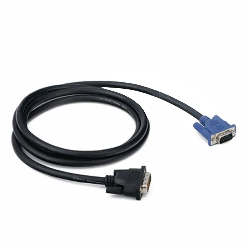Горячая Распродажа кабель DVI-VGA с двойным штекером 24 + 5 на VGA male M/M для видеозаписи |