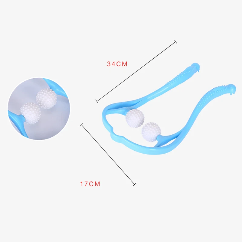 Массажер для шеи и плеч двойной триггер самомассажный инструмент имитирующий