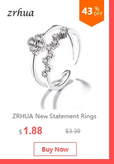 ZRHUA, новинка, хит, Винтажные Ювелирные изделия, 925 пробы, серебро, австрийский кристалл, звезда, сердце, кольца на палец, для женщин, девушек, персонализированные, вечерние, подарки