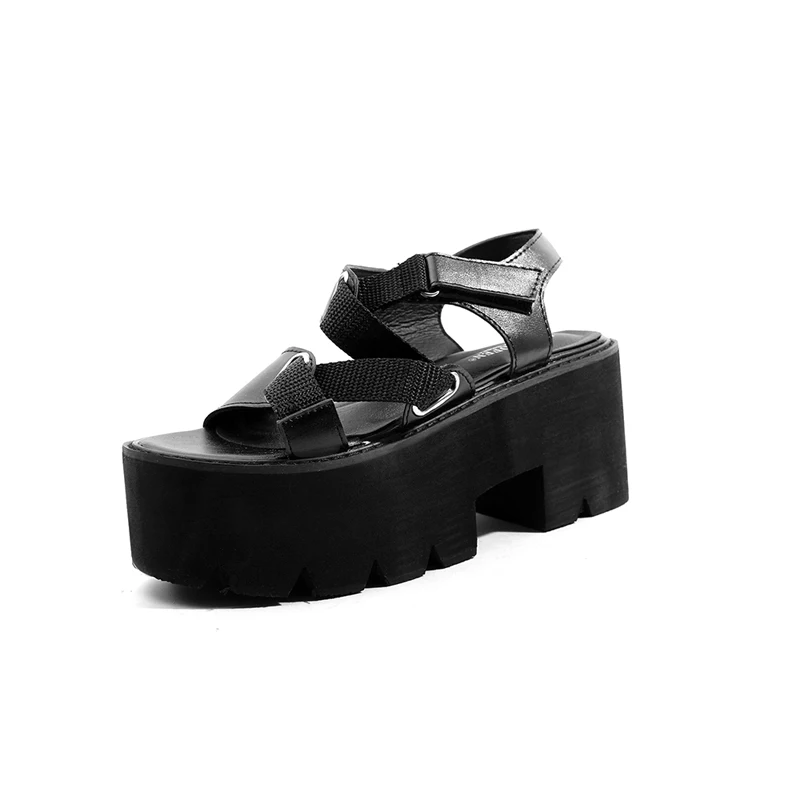 Обувь Женские сандалии гладиаторы на толстой платформе с мягкой подошвой
