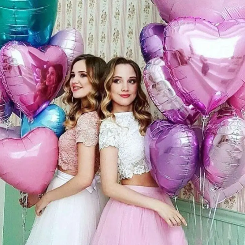 6 шт Любовь гладкая поверхность алюминиевая пленка романтическое предложение