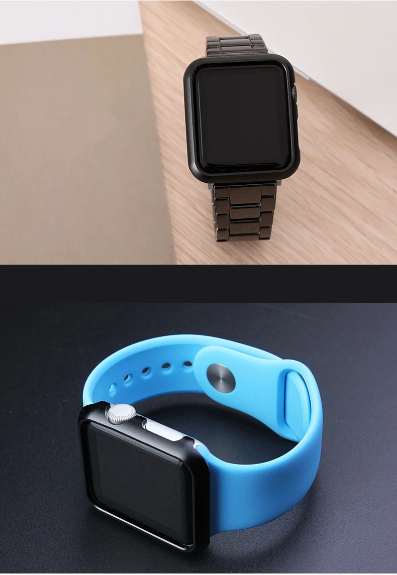 Хохлатый чехол для Apple Watch band 5 4 44 мм 40 мм 3 iwatch band чехол 42 мм/38 мм рамка из нержавеющей стали защитная оболочка для экрана
