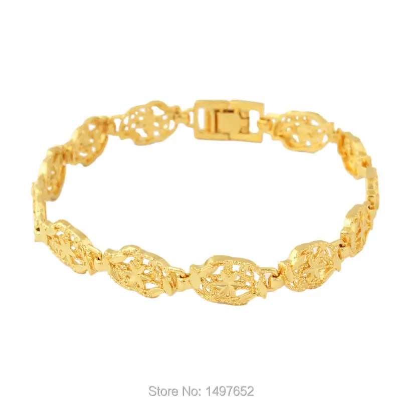 

Mens Womens Bracelets12mm Gold Color Exquisite Pattern Bangles Fashion Jewelry